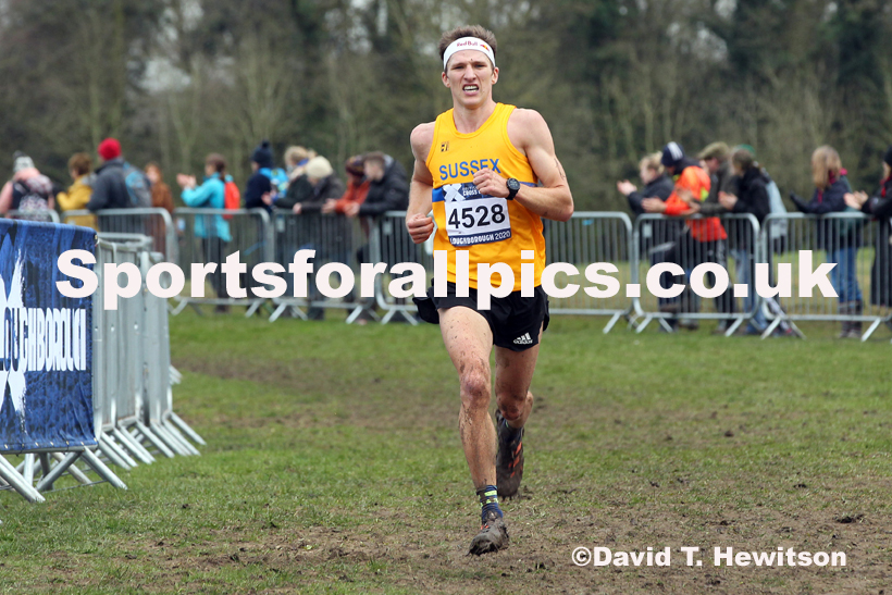Senior men, 2020 British Athletics Inter Counties Cross Country Champs., Prestwold Hall, Loughborough. Photo: David T. Hewitson/Sports for All Pics